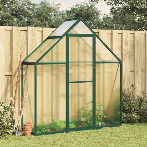 vidaXL Rastlinjak z okvirjem zelen 169x58x195 cm aluminij Cene