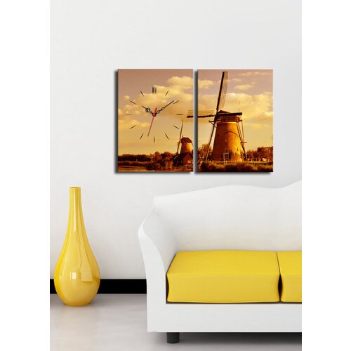 Wallity zidni sat 2P3040CS-84, 64x40 cm, 2 dela Cene