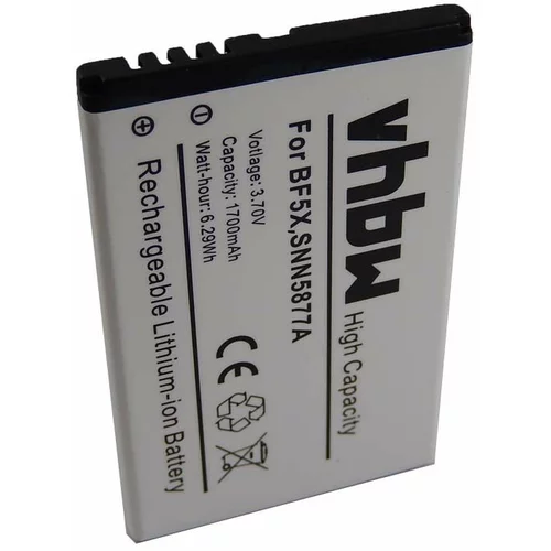 VHBW Baterija za Motorola Defy / Defy+ / MB520 Kobe / MB525, 1700 mAh