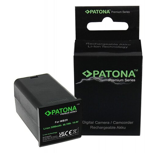 Patona Premium Baterija za Godox AD200 i AD200 Pro WB29 Studio flash LG cells Slike