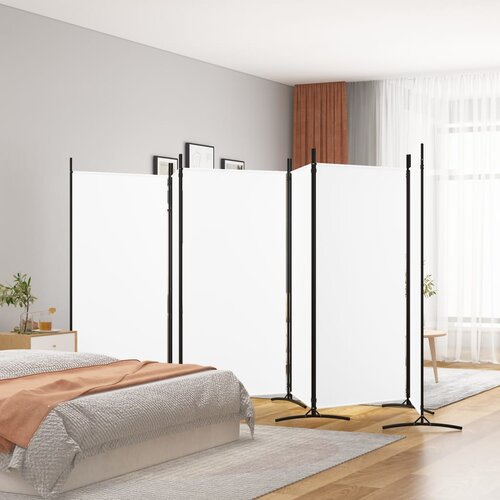 vidaXL Sobna pregrada s 6 panela bijela 520x180 cm od tkanine Cijene