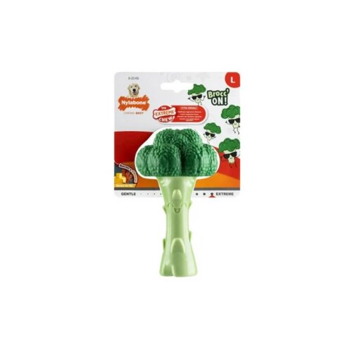 Nylabone Igracka za zvakanje u obliku brokolija - ukus slanine i sira L Slike