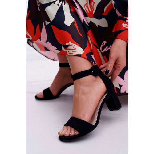 PE1 Women's Stiletto Sandals Suede Black Lexi Cijene