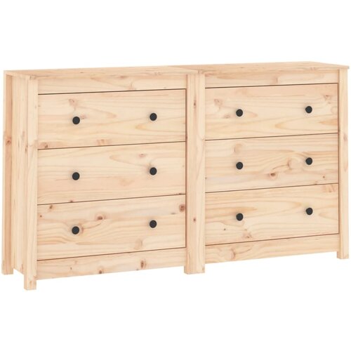 Maison Chic Komoda - Predalnik - Oprema 140x35x80 cm trdna borovina, (21716825) Slike