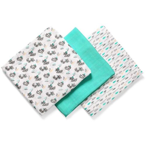 BabyOno Take Care Natural Diapers plenice iz blaga 70 x 70 cm Pink 3 kos Cene