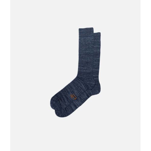 Nudie Najlonke / Samostoječe nogavice Rasmusson Mens Rib Sock Dark Blue Modra Slike