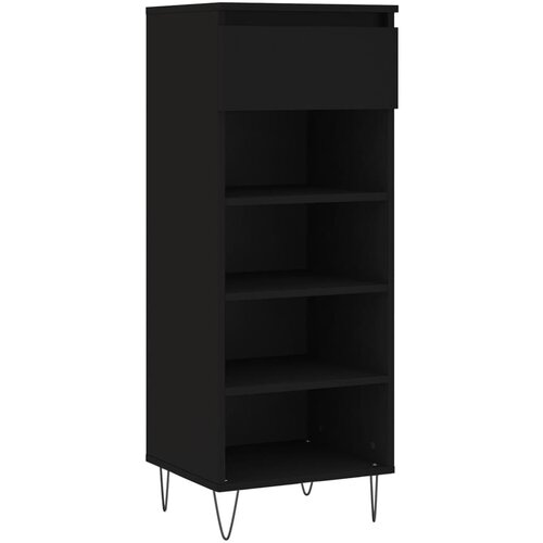 Maison Chic Omarica za obutev - Kopa za čevlje črna 40x36x105 cm inženirski les, (21777288) Slike