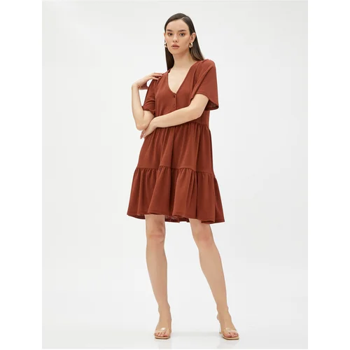 Koton Dress - Brown - A-line