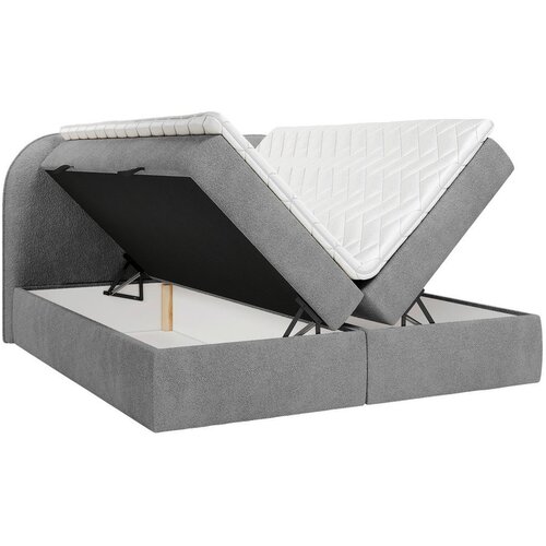 Chameo POSTELJA Z VZMETNICO 160 cm x 200 cm , tekstil temno siva Slike