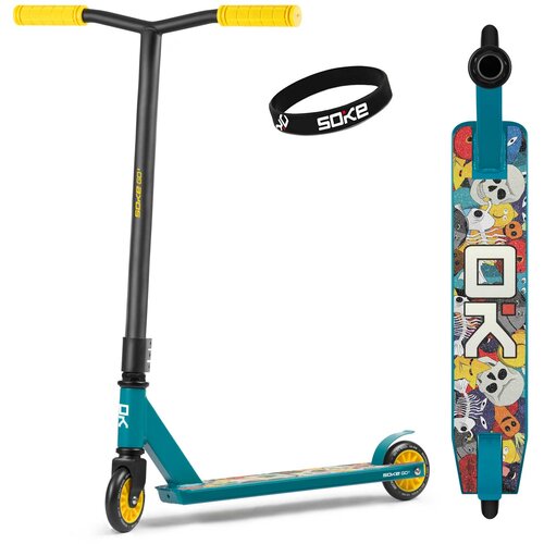 Janshop Tekmovalni skuter Soke Go! rumeno-modro, (21225867) Slike