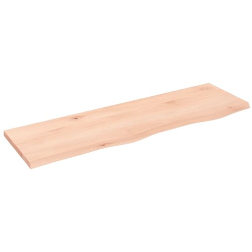 vidaXL Stenska polica 100x30x2 cm neobdelana trdna hrastovina Cene