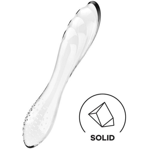 Satisfyer Dazzling Crystal 1 - 2-ended stakleni dildo (proziran) Cijene