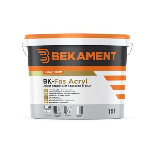 Bekament bk-fas acryl baza 100 13.93/1 akrilna disperzija za spoljašnje zidove Cene