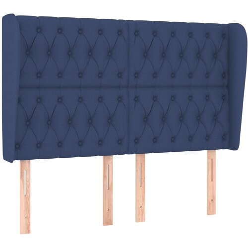 Maison Chic vzglavna omarica - nočna omarica - posteljna omarica z u&amp;scaron;esi modro 163x23x118/128 cm blago, (21708229) Slike