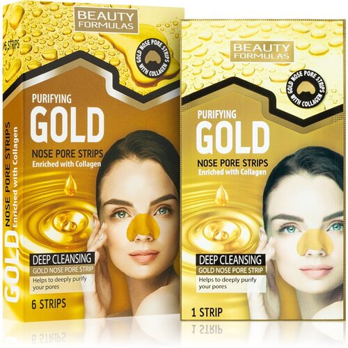 Beauty Formulas GOLD NOSE PORE Trakice za či&scaron;ćenje pora i mitisera 6/1 Cene