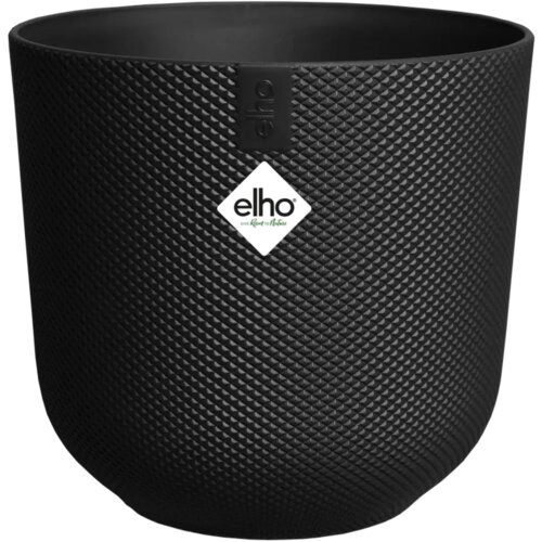 ELHO Cvetlični lonec - jazz okrogel 26 cm - Living Black Cene