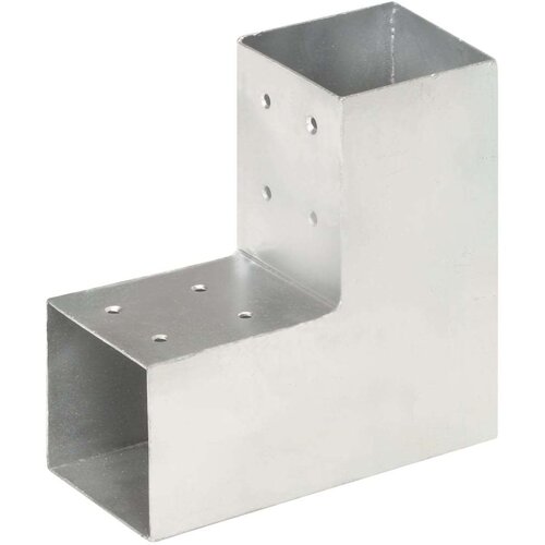 VidaXL spojnik za stupove u l-obliku od pocinčanog metala 81 x 81 mm Slike