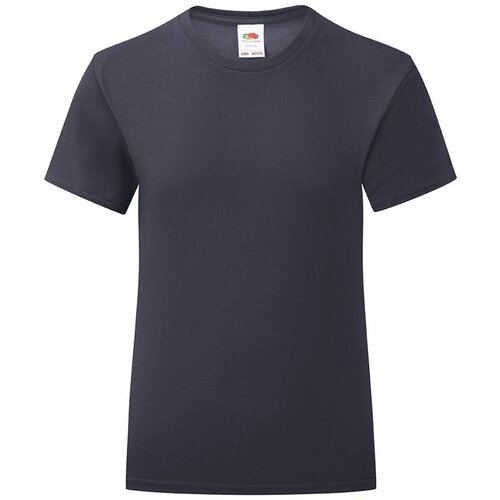 Fruit Of The Loom Navy Girls' T-shirt Iconic Cene