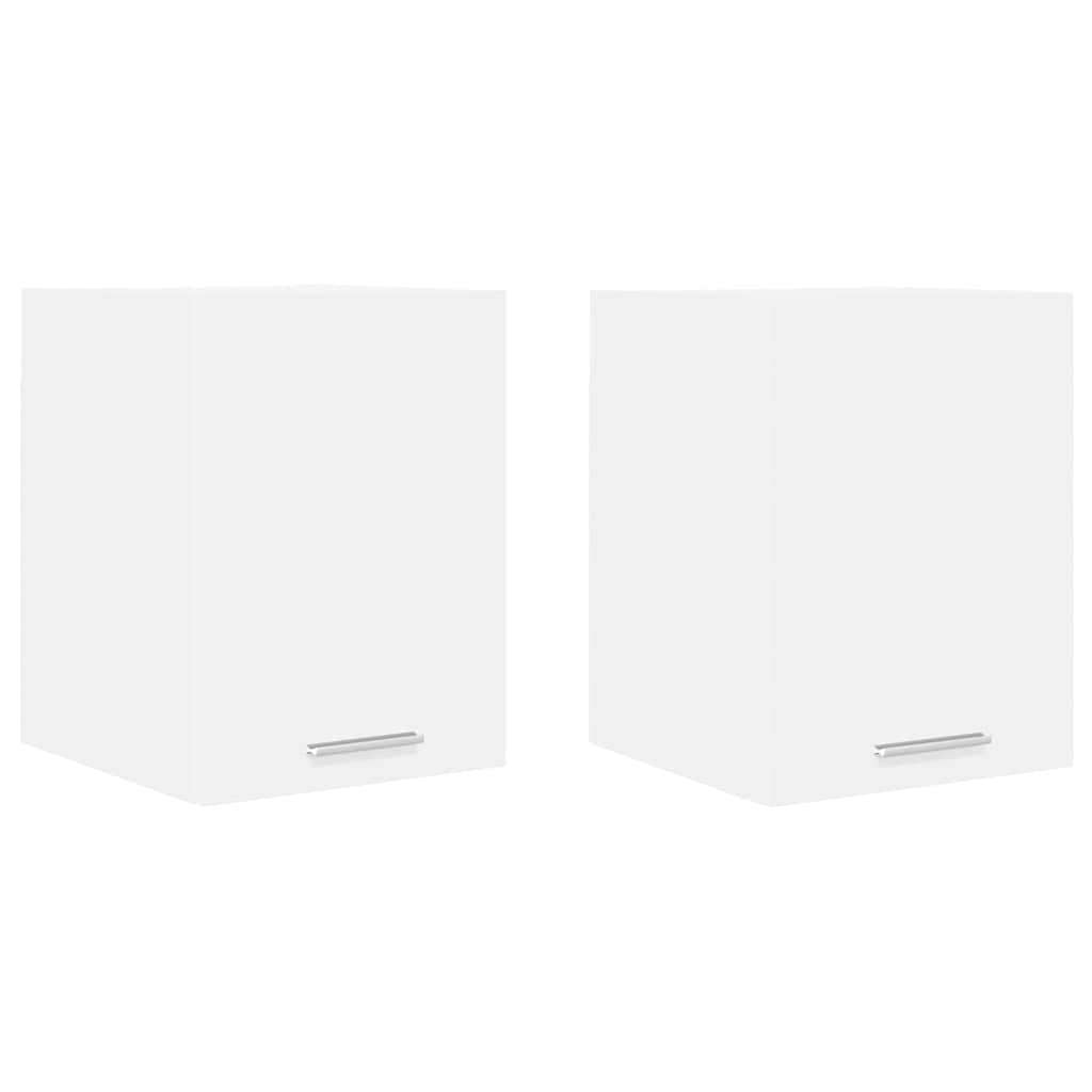  Viseći ormarić s policom Riga 2 pcs Bijelo 30 x 31 x 40 cm Slike