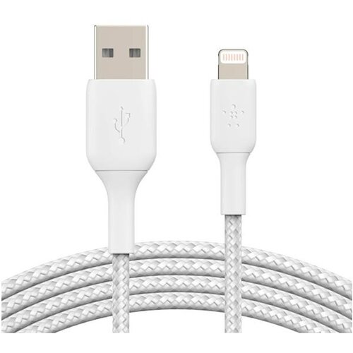 Belkin Lightning to USB-A Cable 2m, braided, mfi cert, white Cijene