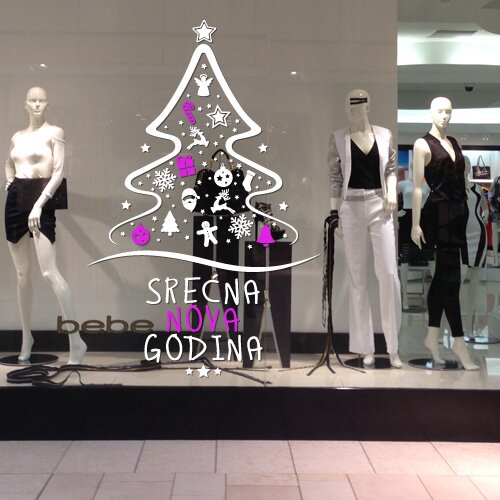 nalepnica.rs novogodišnja jelka Cene