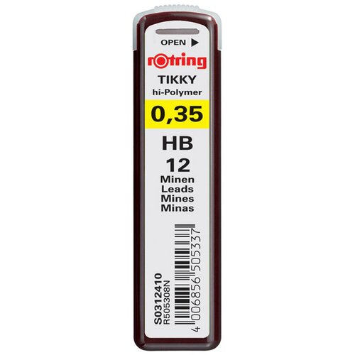 Rotring mine za tehničku olovku hi polymer hb 0.35 ( R0312410 ) Slike