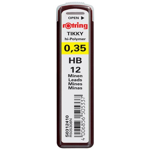 Rotring Mine za tehnični svinčnik, HB, 0.35 mm, 12 kosov Cene