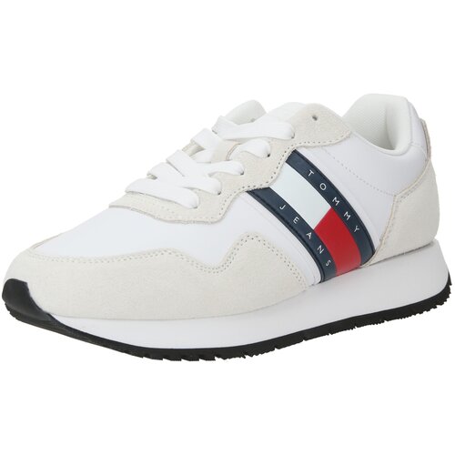 Tommy Jeans Nizke superge 'Runner Mat' mornarska / krvavo rdeča / bela Cene
