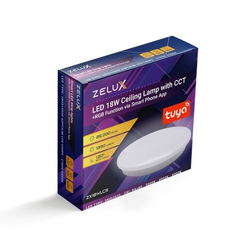 Zelux Smart LED plafoniera 18W RGB + 3000-6000K Cene