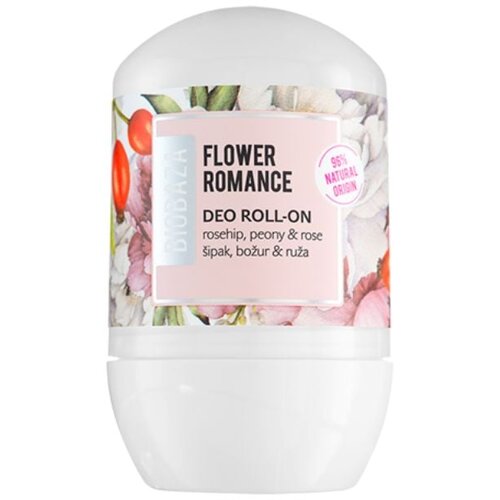 Biobaza Flower Romance deodorant roll-on 50 ml Cene