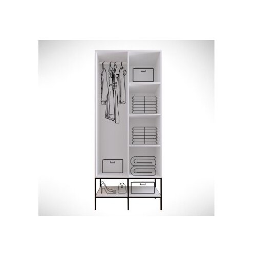 Hanah home Ormar Martin 2 84x200x50cm Bijeli Slike