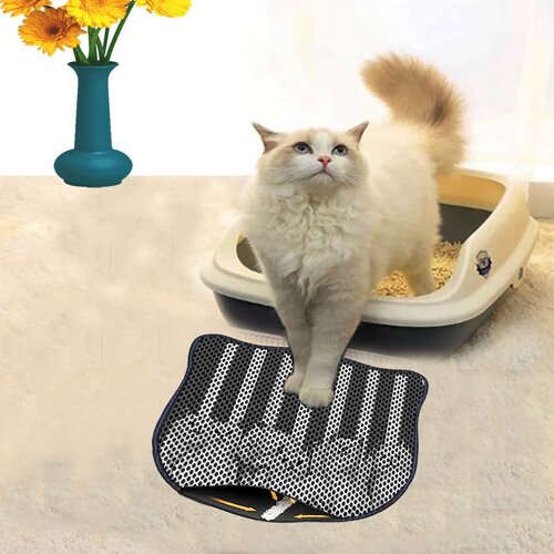 WALLXPERT Kdkafa0042 Multicolor Cat Litter Mat Cene