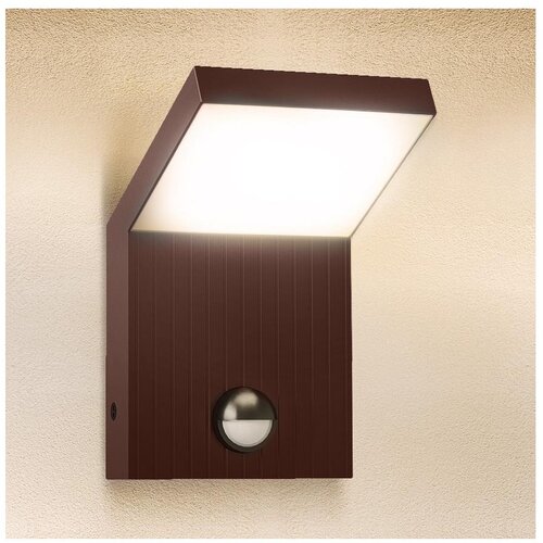 Brilagi LED Spolja&amp;scaron;nje zidno svetlo sa senzorom RIANO LED/8W/230V braon IP65 Slike