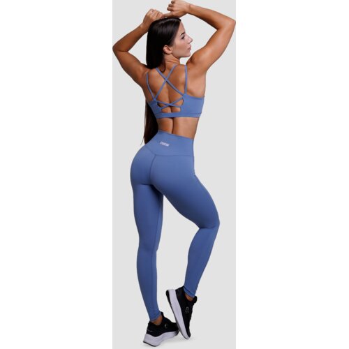 GymBeam ženske tajice fit steel blue Slike