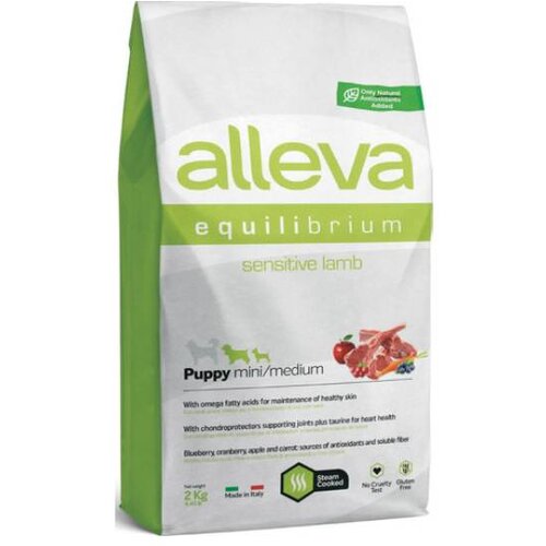 Diusapet alleva hrana za štence equilibrium sensitive puppy mini/medium - jagnjetina 2kg Cene