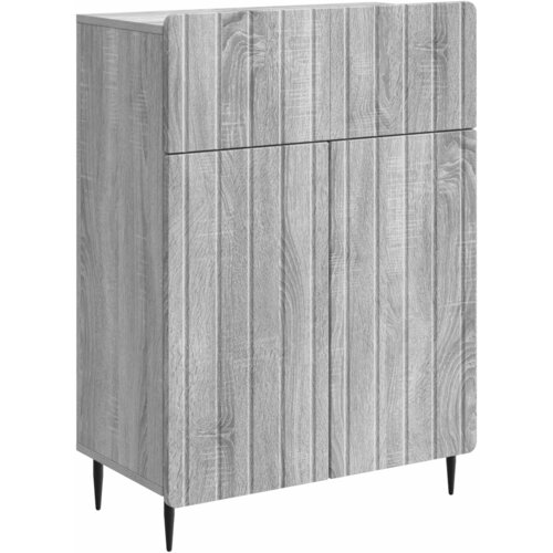 vidaXL Strani šal Siva Sonoma 66 x 34,5 x 92 cm Inženirski les, (5000217208) Cene
