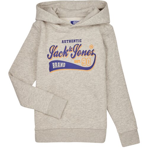 Jack &amp;amp; Jones Puloverji JJELOGO SWEAT HOOD 2 COL 23/24 JNR Siva Slike