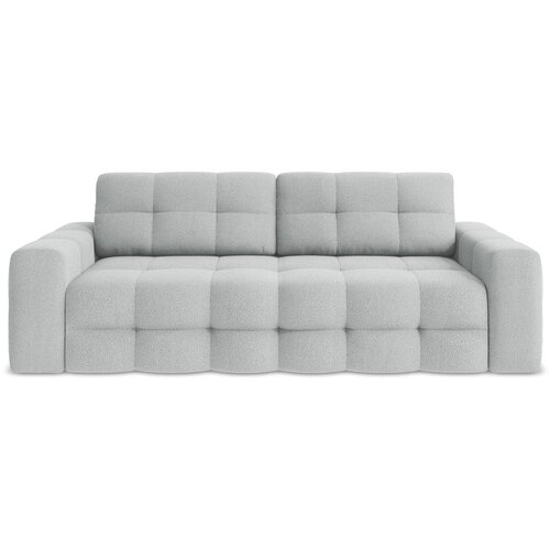 Makamii Svijetlo siva sklopiva sofa od bouclé tkanine 255 cm Milu – Cene