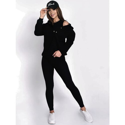 Fasardi Women&amp;#039;s 3-piece black tracksuit Slike