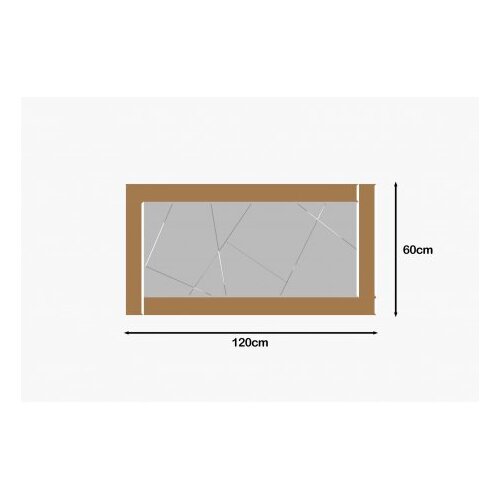 Hanah home Mirror Bronzano-bijelo Slike