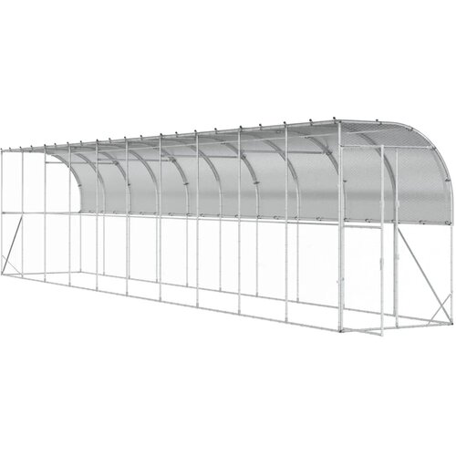  Kavez za piletinu uz zid Srebrna 600 x 150 x 215 cm - 1000 x 200 x 215 cm S krovom Cijene