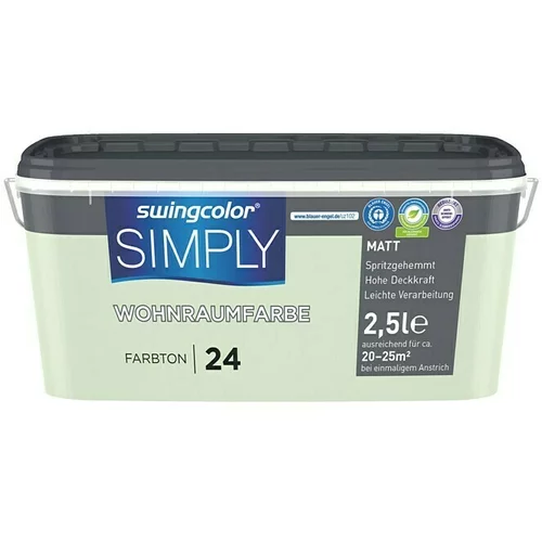 SWINGCOLOR Notranja disperzijska barva Simply št.24 (2,5 l, svetlo zelena, mat)