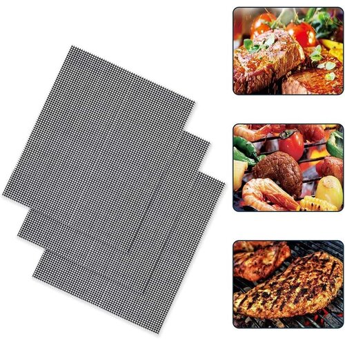 Dardanar 3Pcs BBQ Mats, Non-Stick Peka Grill Regal Mats za BBQ Kampiranje Peč Dodatki za Kuhanje, (21199236) Cene