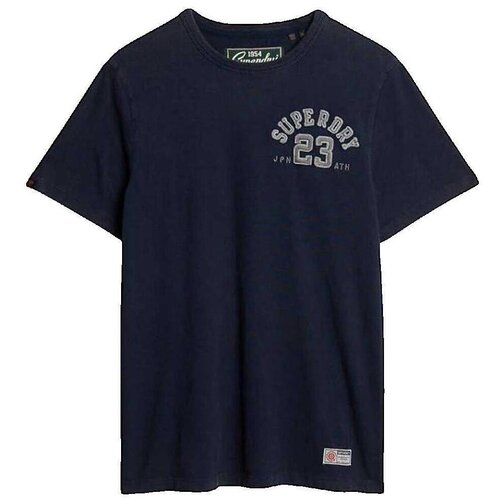 Superdry Majice s kratkimi rokavi T-shirt Vintage Athletic bleu marine Modra Cene