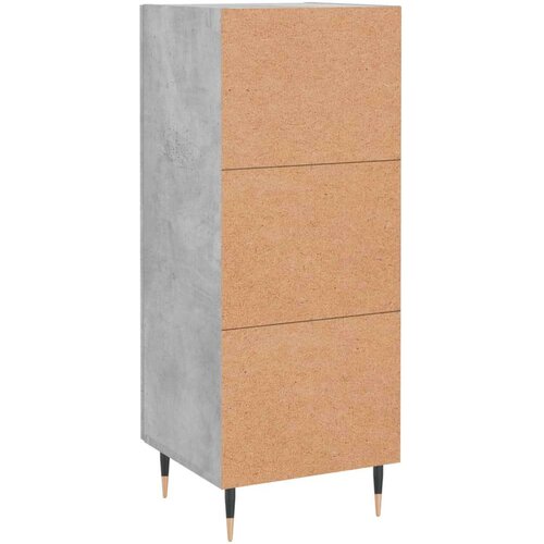  Komoda siva boja betona 34 5x34x90 cm od konstruiranog drva Slike
