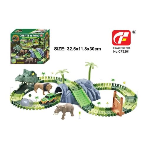 Hk Mini uradi sam dino staza sa autom, 120kom ( A097770 ) Cene