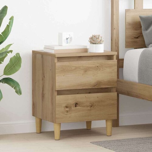 VidaXL Krevetne ormariće 2 pcs Umjetnički hrast 40 x 35 x 50 cm Slike