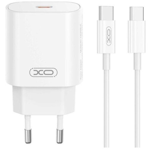 XO Kućni punjač CE25 25W USB C+TypeC Kabl BELI Cene