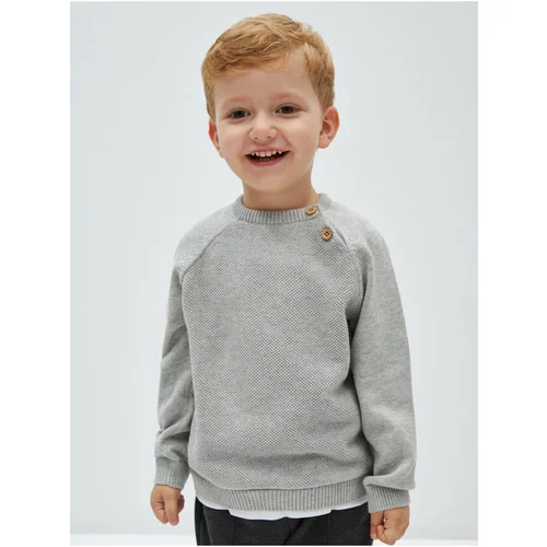 LC Waikiki Resort Collar Long Sleeve Printed Baby Boy Sweater and Trousers 2-Piece Set
