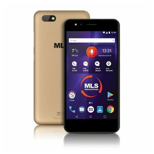 Mls FLAME 2018 4G (iQW504) champagne 5.0 Quad Core 1.1GHz 1GB 8GB 8Mpx Dual Sim mobilni telefon Slike